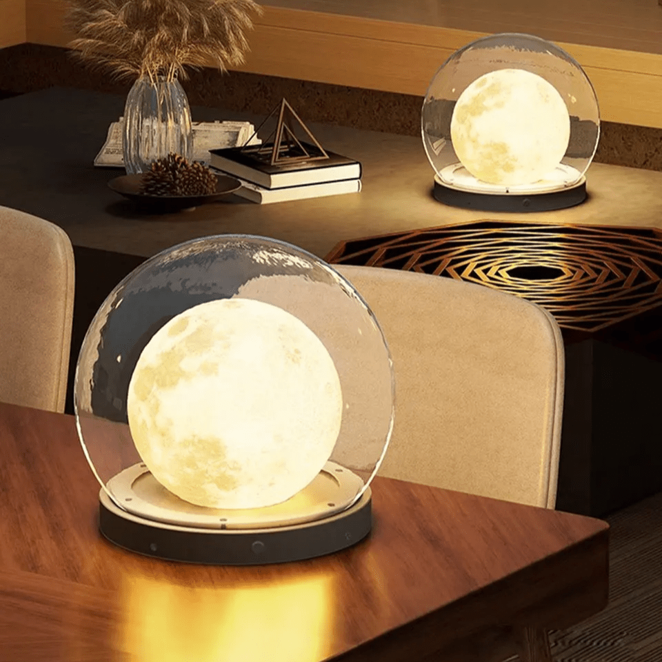 Outdoor Solar Column Light for Garden & Pathway | Moon-Shaped IP65 Waterproof Lamp | Stainless Steel LED | 20–40cm