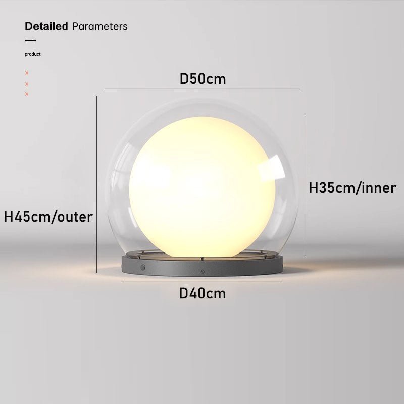 Outdoor Solar Column Light for Garden & Pathway | Moon-Shaped IP65 Waterproof Lamp | Stainless Steel LED | 20–40cm