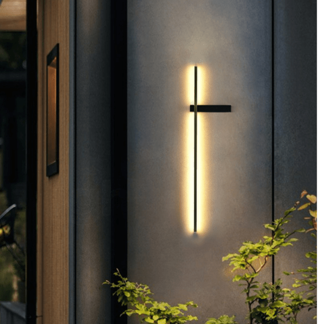 Outdoor Pillar Wall Light LED Modern Column Lamp | IP65 Waterproof Garden Lighting | 12W 18W 24W | Pathway Patio Entrance Light