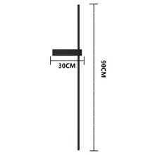 Outdoor Pillar Wall Light LED Modern Column Lamp | IP65 Waterproof Garden Lighting | 12W 18W 24W | Pathway Patio Entrance Light