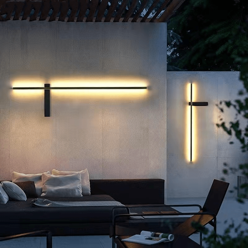 Outdoor Pillar Wall Light LED Modern Column Lamp | IP65 Waterproof Garden Lighting | 12W 18W 24W | Pathway Patio Entrance Light