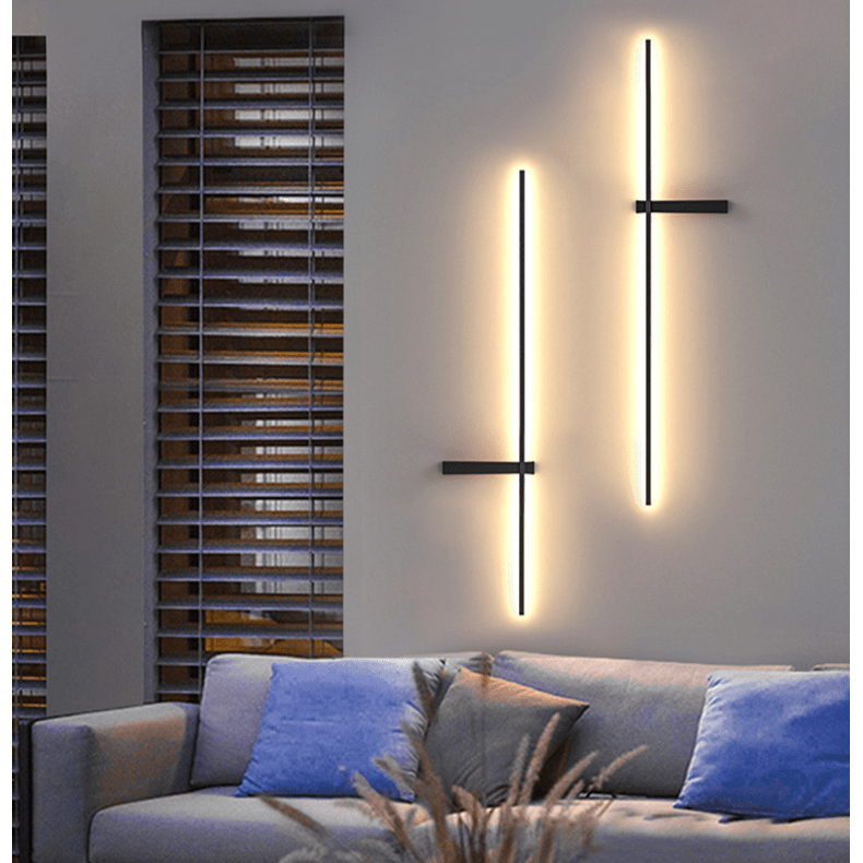 Outdoor Pillar Wall Light LED Modern Column Lamp | IP65 Waterproof Garden Lighting | 12W 18W 24W | Pathway Patio Entrance Light