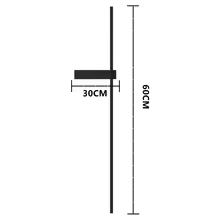 Outdoor Pillar Wall Light LED Modern Column Lamp | IP65 Waterproof Garden Lighting | 12W 18W 24W | Pathway Patio Entrance Light