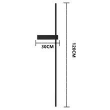Outdoor Pillar Wall Light LED Modern Column Lamp | IP65 Waterproof Garden Lighting | 12W 18W 24W | Pathway Patio Entrance Light