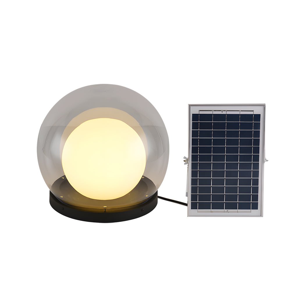 Outdoor Pillar Lamp Modern Moonlight Garden Light | IP65 Waterproof Stainless Steel Acrylic | E27 LED Wired Solar Option