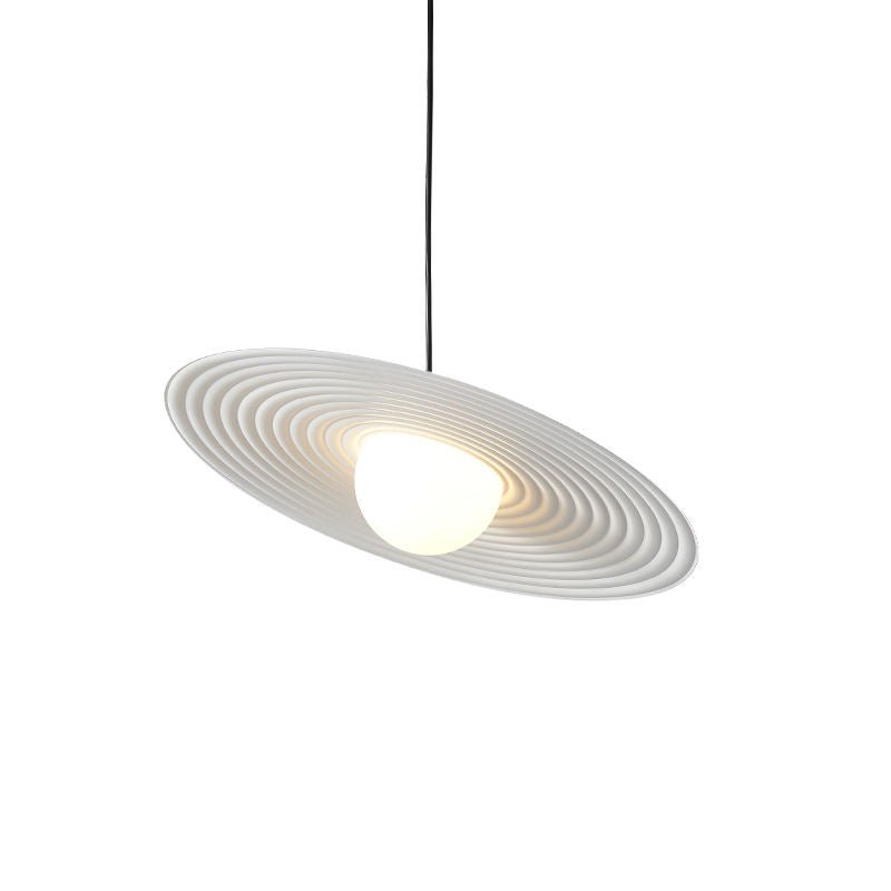 Postmodern Pendant Lamp Flying Saucer Ceiling Light | Minimalist PE Shade Design | G9 Lighting | Bedroom Dining Interior Fixture