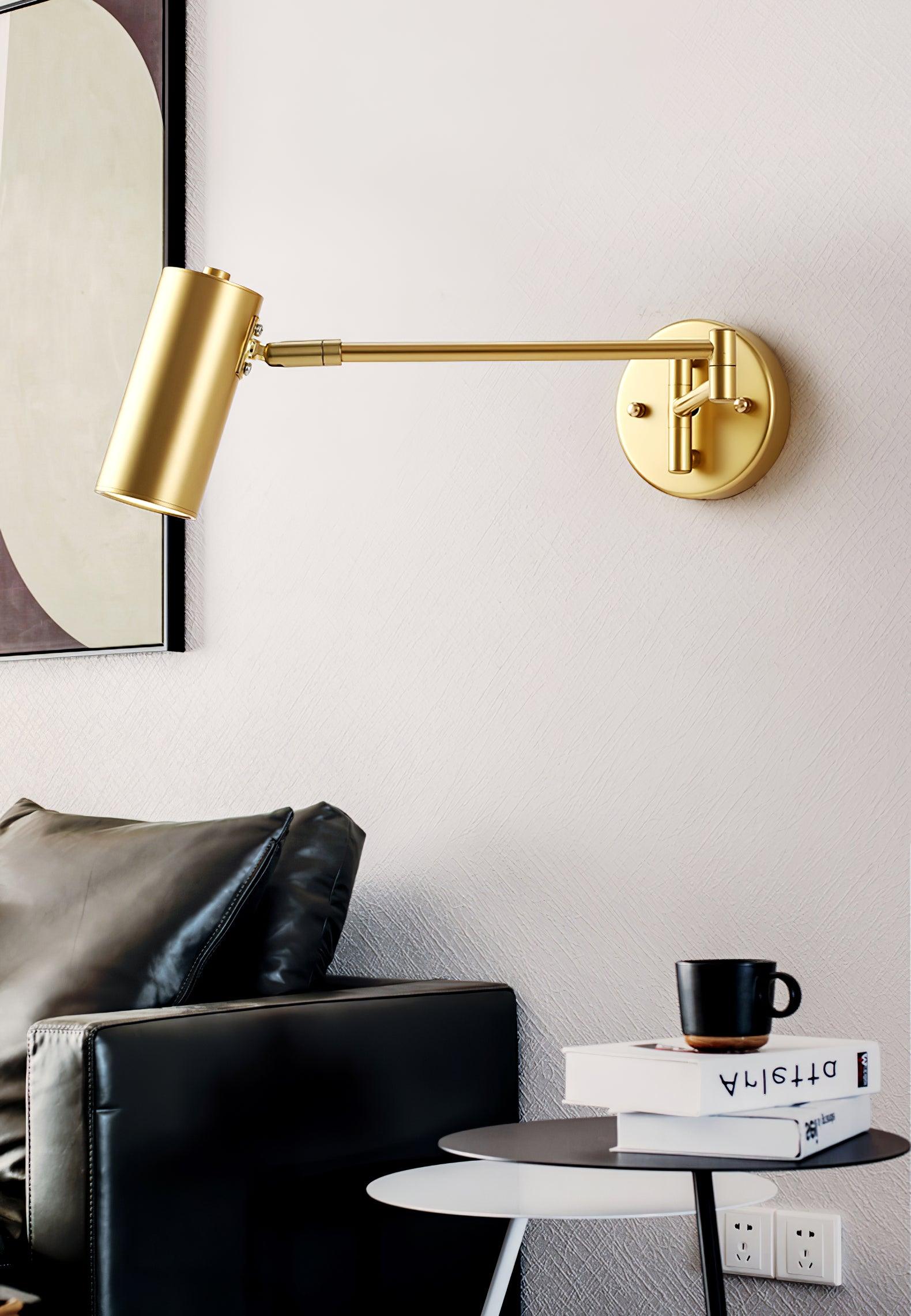 Swing Arm Wall Lamp Adjustable LED Wall Light | Rotating Modern Sconce | Metal & Acrylic | 3000K–6000K Indoor Lighting