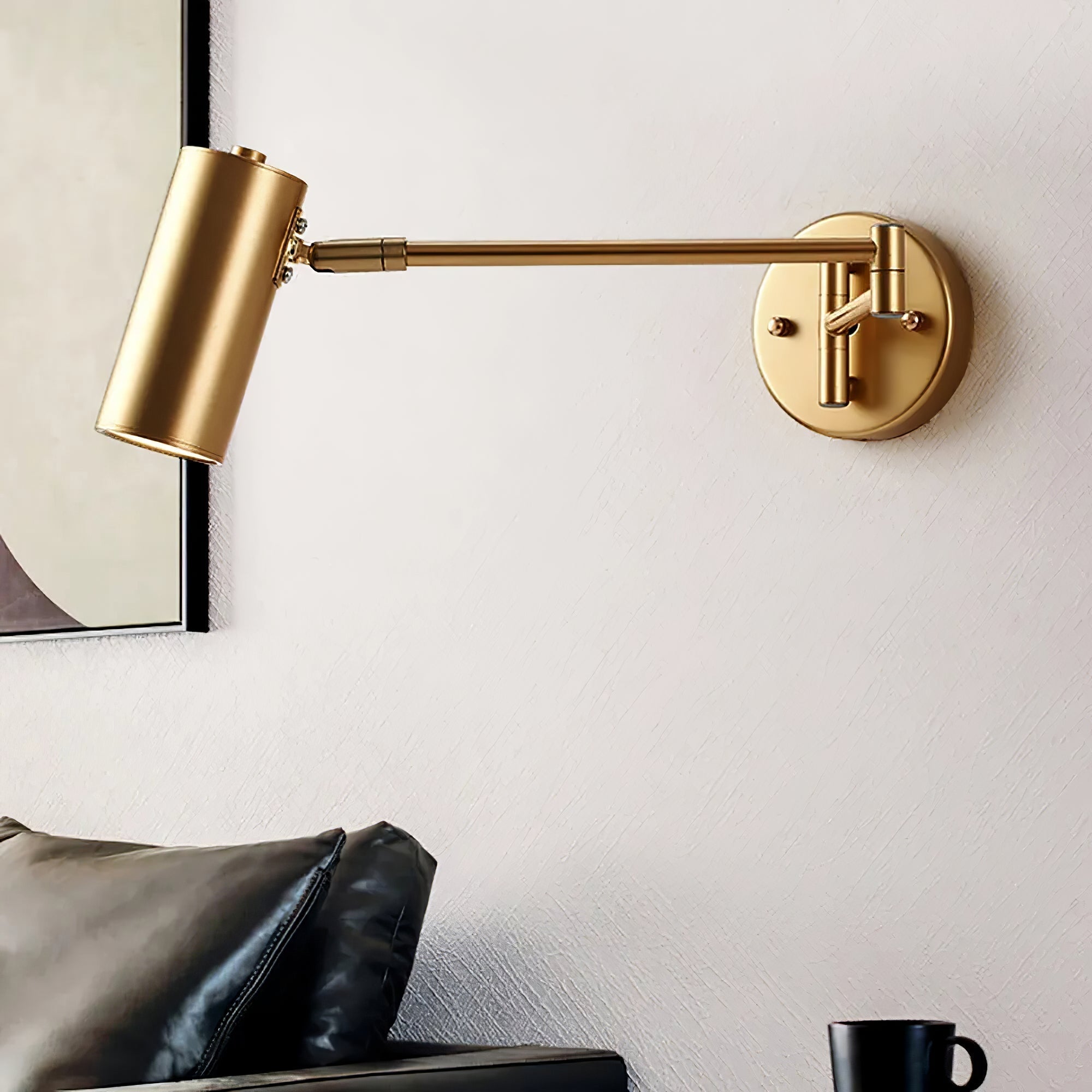 Swing Arm Wall Lamp Adjustable LED Wall Light | Rotating Modern Sconce | Metal & Acrylic | 3000K–6000K Indoor Lighting