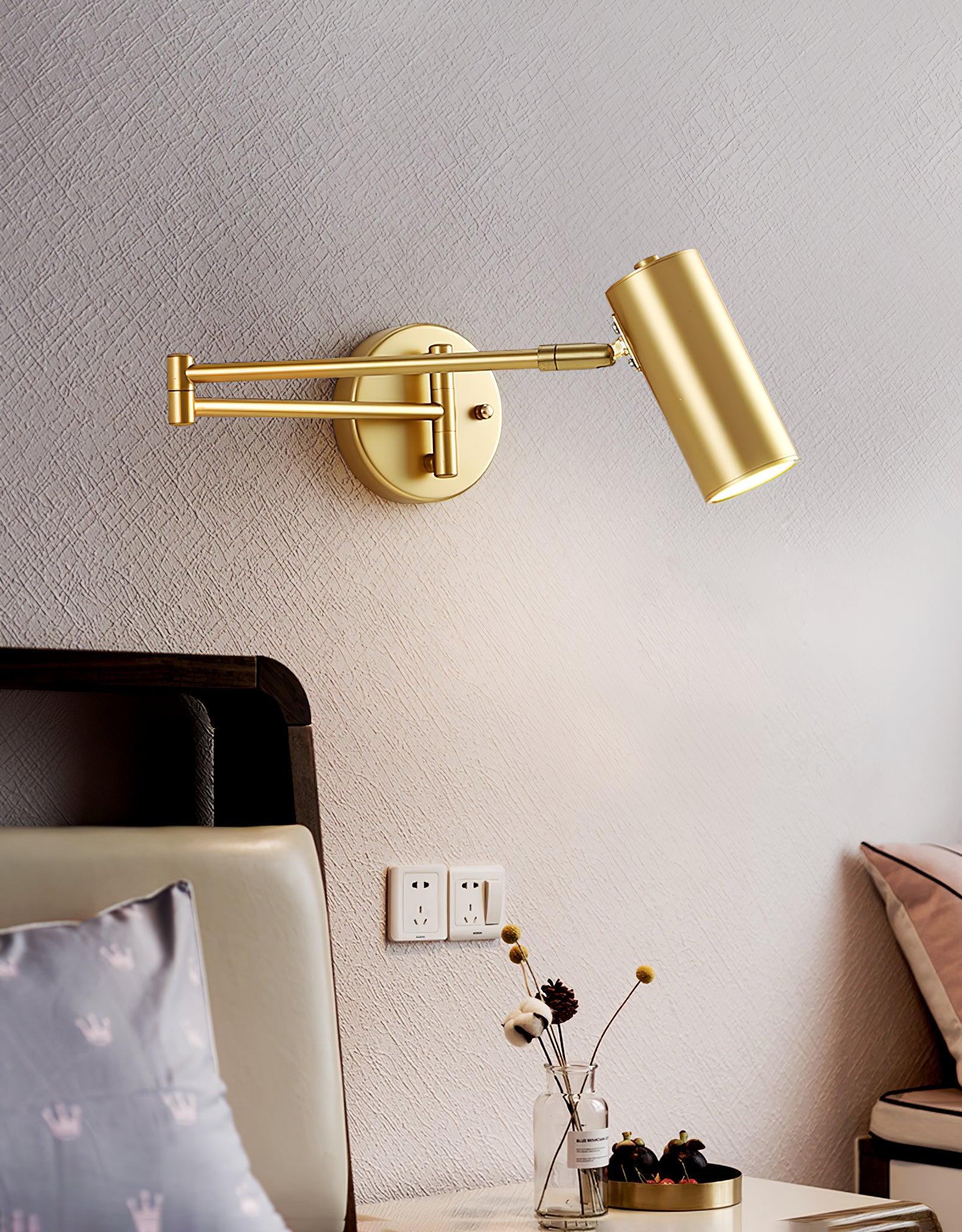 Swing Arm Wall Lamp Adjustable LED Wall Light | Rotating Modern Sconce | Metal & Acrylic | 3000K–6000K Indoor Lighting