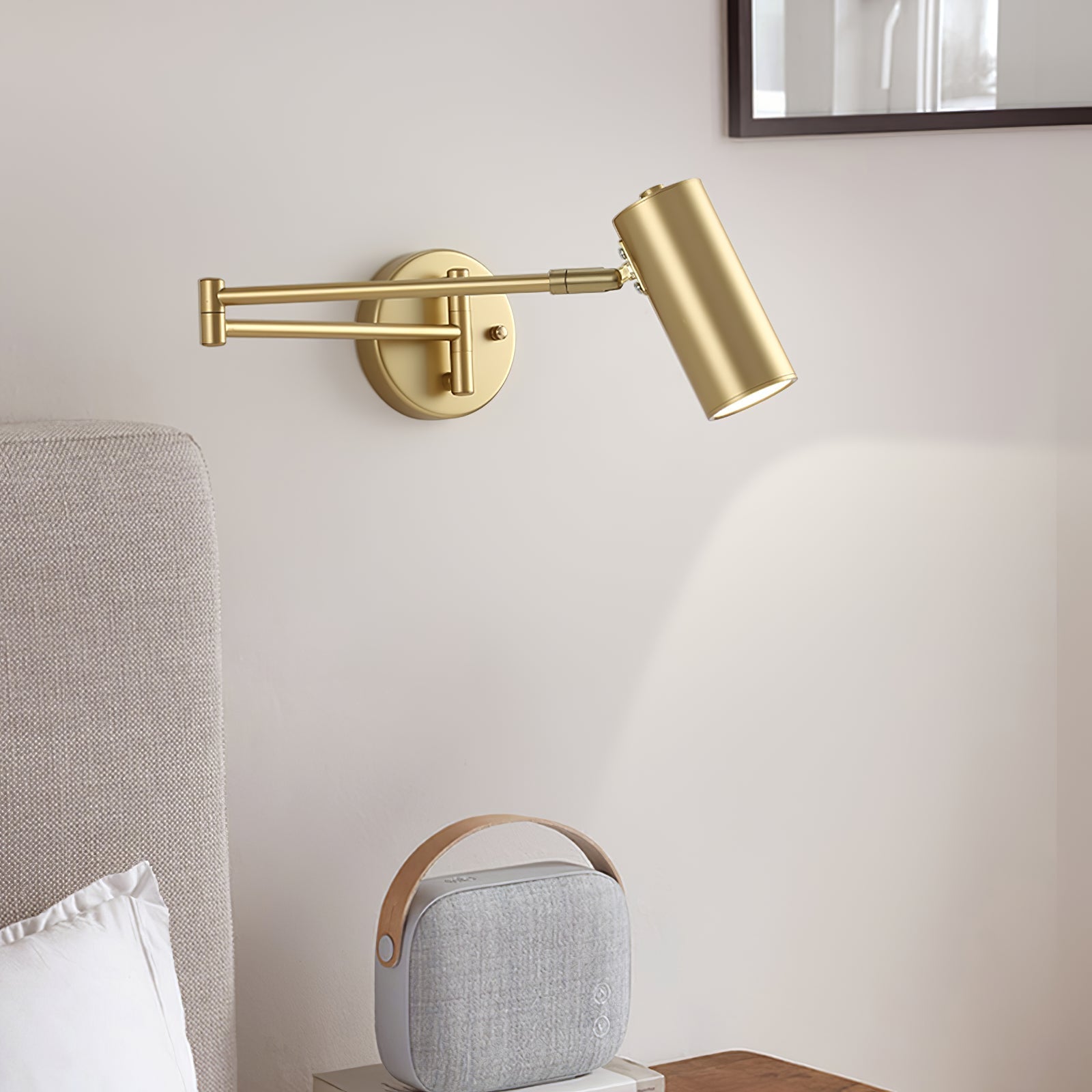 Swing Arm Wall Lamp Adjustable LED Wall Light | Rotating Modern Sconce | Metal & Acrylic | 3000K–6000K Indoor Lighting