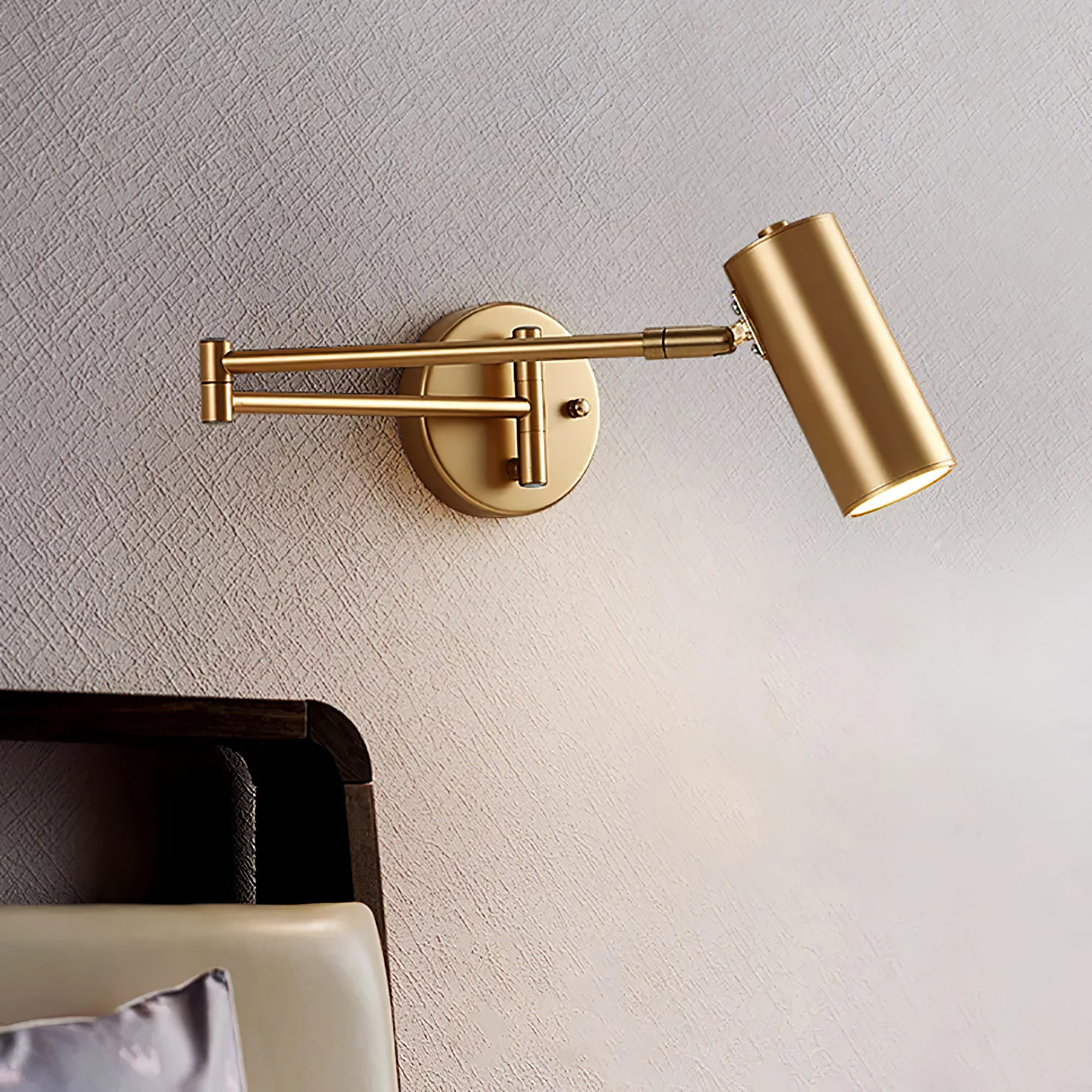 Swing Arm Wall Lamp Adjustable LED Wall Light | Rotating Modern Sconce | Metal & Acrylic | 3000K–6000K Indoor Lighting