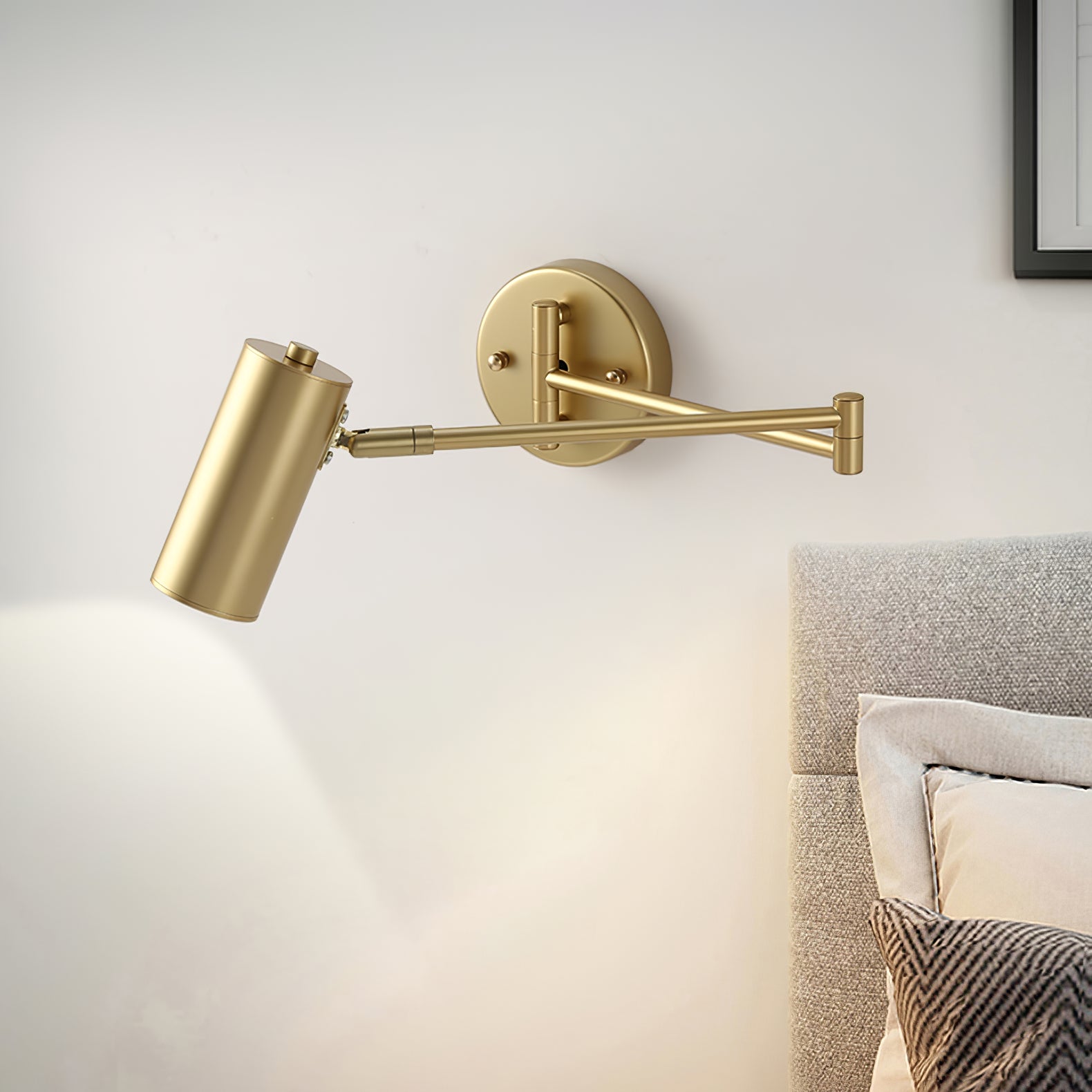 Swing Arm Wall Lamp Adjustable LED Wall Light | Rotating Modern Sconce | Metal & Acrylic | 3000K–6000K Indoor Lighting