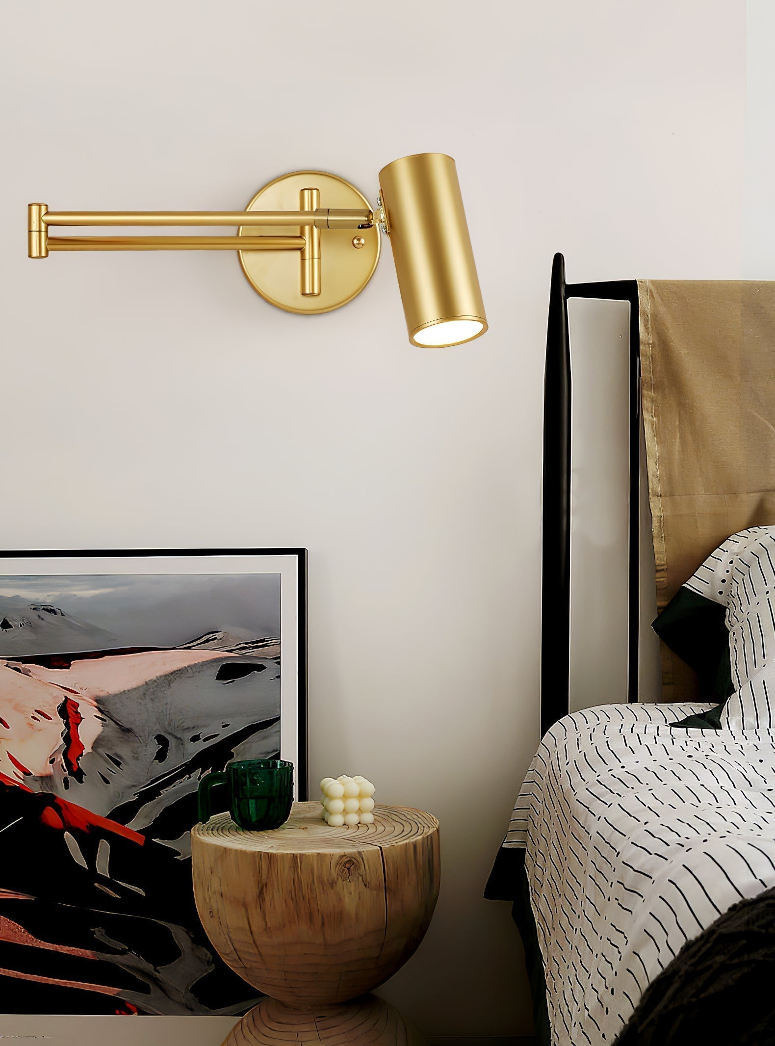 Swing Arm Wall Lamp Adjustable LED Wall Light | Rotating Modern Sconce | Metal & Acrylic | 3000K–6000K Indoor Lighting