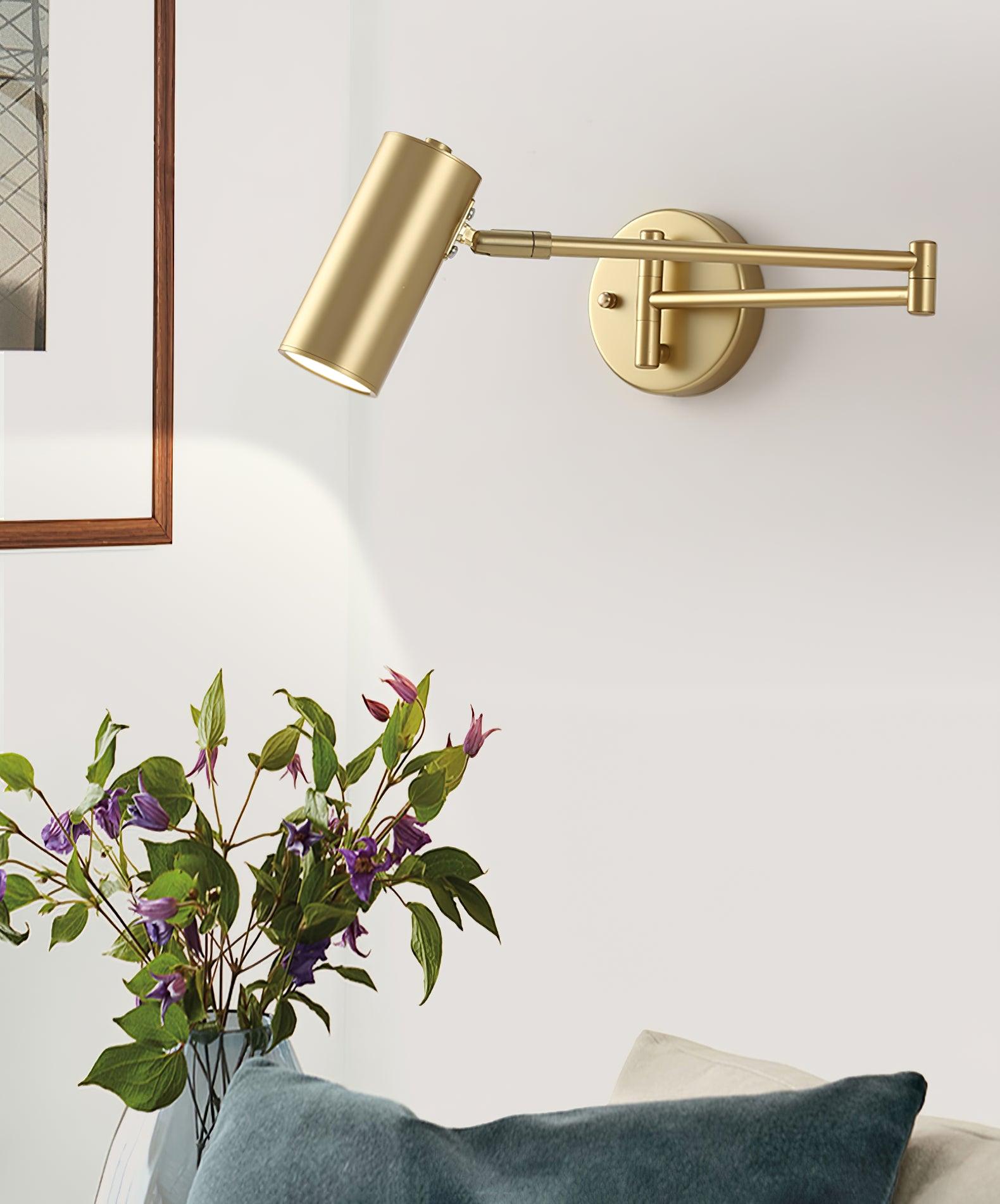 Swing Arm Wall Lamp Adjustable LED Wall Light | Rotating Modern Sconce | Metal & Acrylic | 3000K–6000K Indoor Lighting