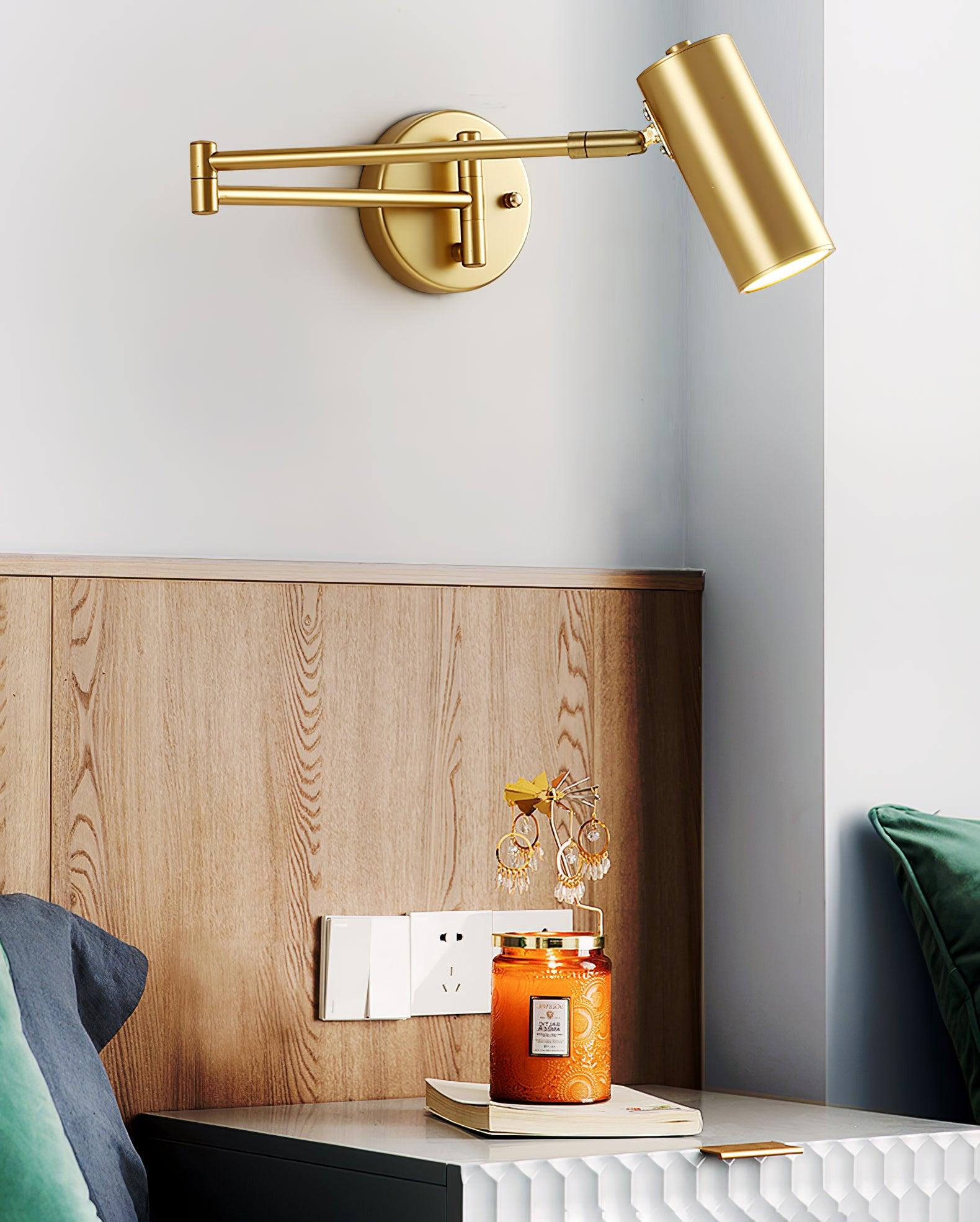 Swing Arm Wall Lamp Adjustable LED Wall Light | Rotating Modern Sconce | Metal & Acrylic | 3000K–6000K Indoor Lighting