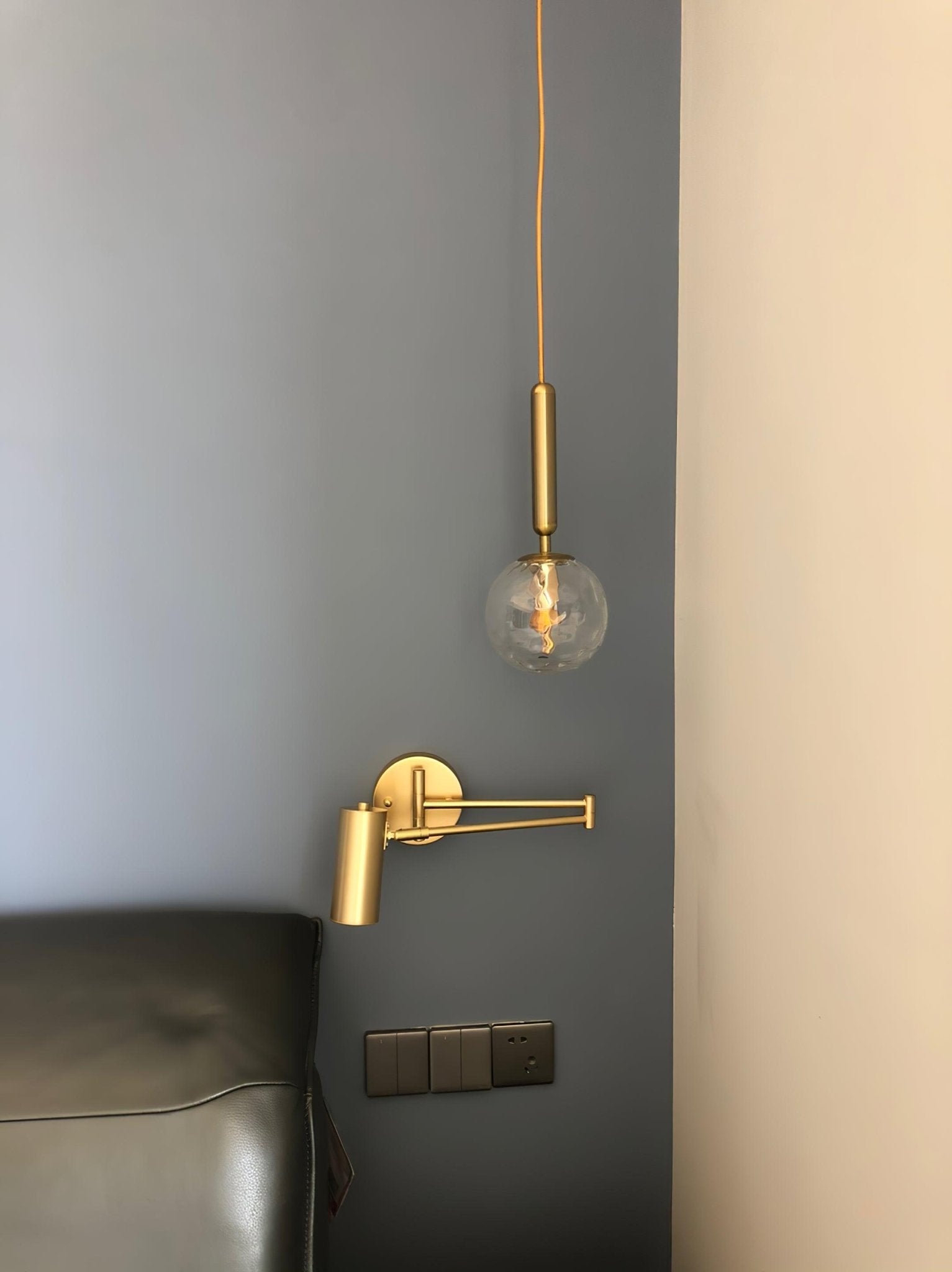 Swing Arm Wall Lamp Adjustable LED Wall Light | Rotating Modern Sconce | Metal & Acrylic | 3000K–6000K Indoor Lighting